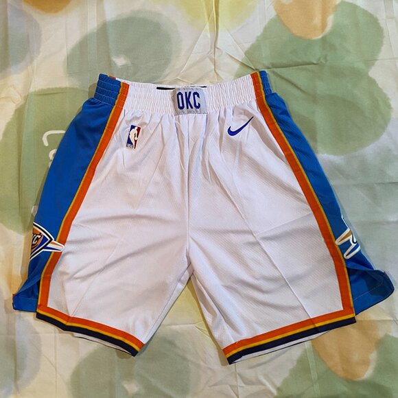 Nike OKC White Basketball Shorts - Picture 1 of 8